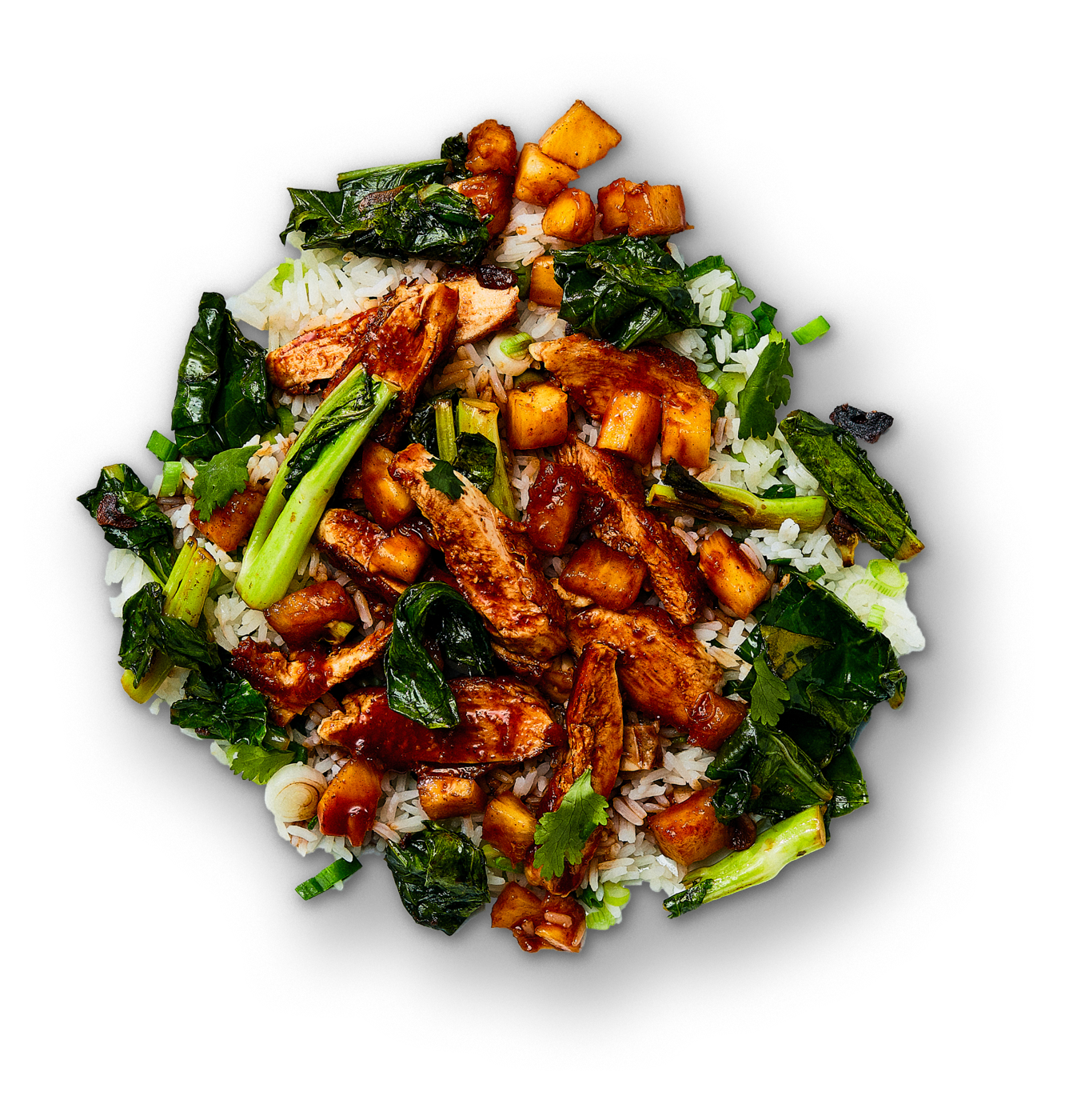 Plated dish cut-out